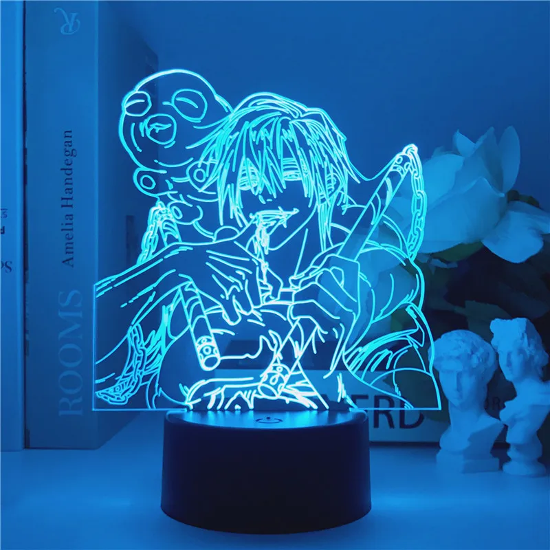

Jujutsu Kaisen 3D LED Night Light Manga Fushiguro Touji Fans Kids Creative Gifts Desk Table Lamps Flash Mode Fashion Colors