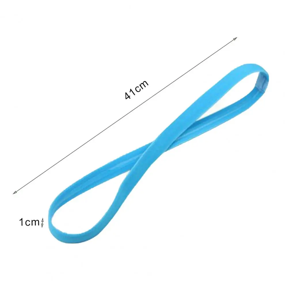 

Gym Anti-Slip Thin Elastic Sports Headband Women Yoga Hair Bands Slim Fitness Sweatband For Men Multicolor