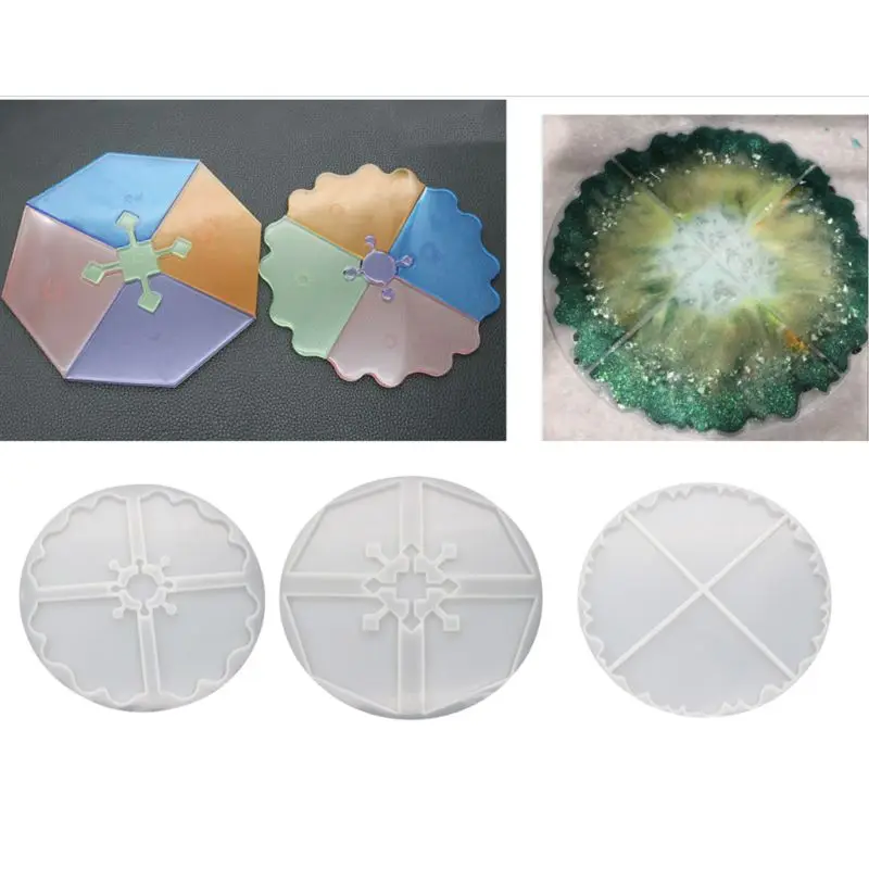 

3 шт./компл. «сделай сам», неправильные подставки, прозрачная эпоксидная форма, зеркальные формы для УФ смолы