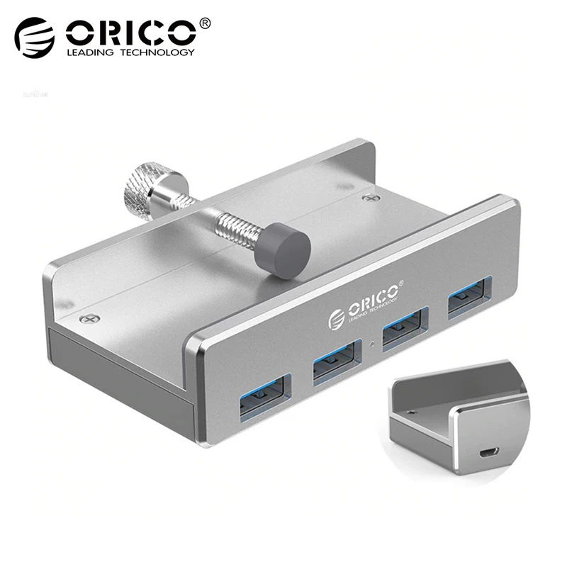 ORICO MH4PU Алюминий 4 Порты USB 3 0 концентратор внешний зажим типа USB3.0 сплиттер адаптер