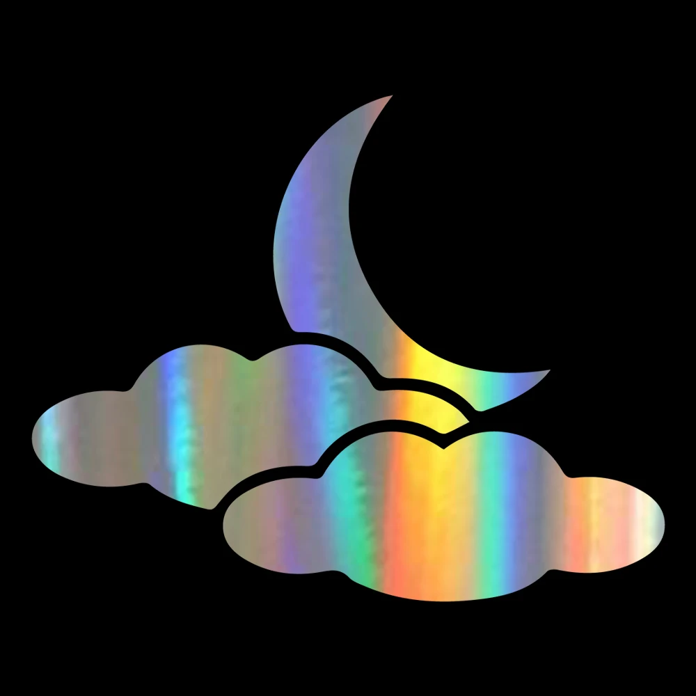 

Cartoon Cloud Moon Car Stickers and Decals Funny Car Bumper Sticker Vinyl Decal for Auto Window Door Body Vehicle Decor 11x14cm