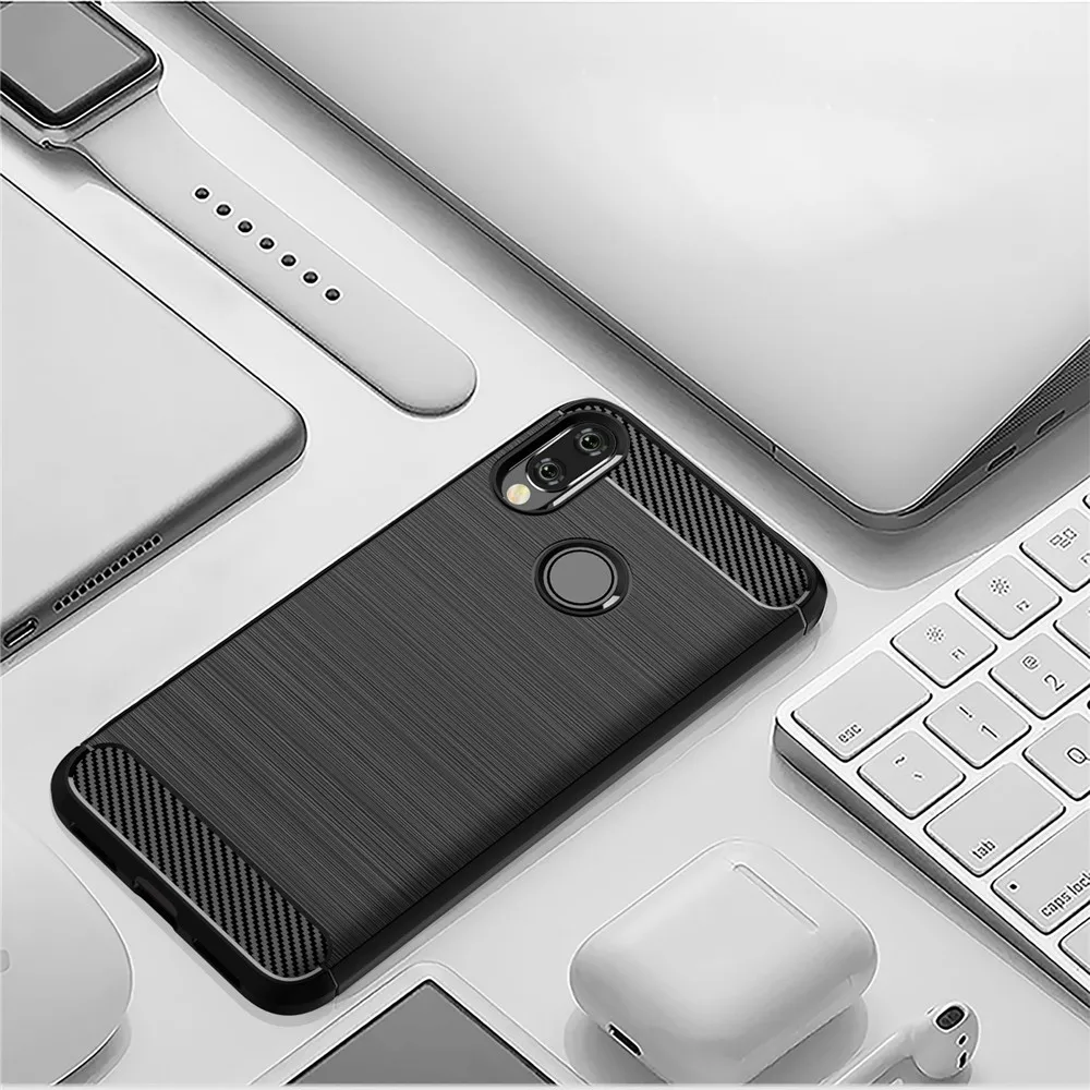 Чехол из углеродного волокна и ТПУ для Xiaomi Redmi Note 8 8T 9S 7 5 6 9 Pro Max 7A 4X 4 Plus 8A 6A 5A Go S2