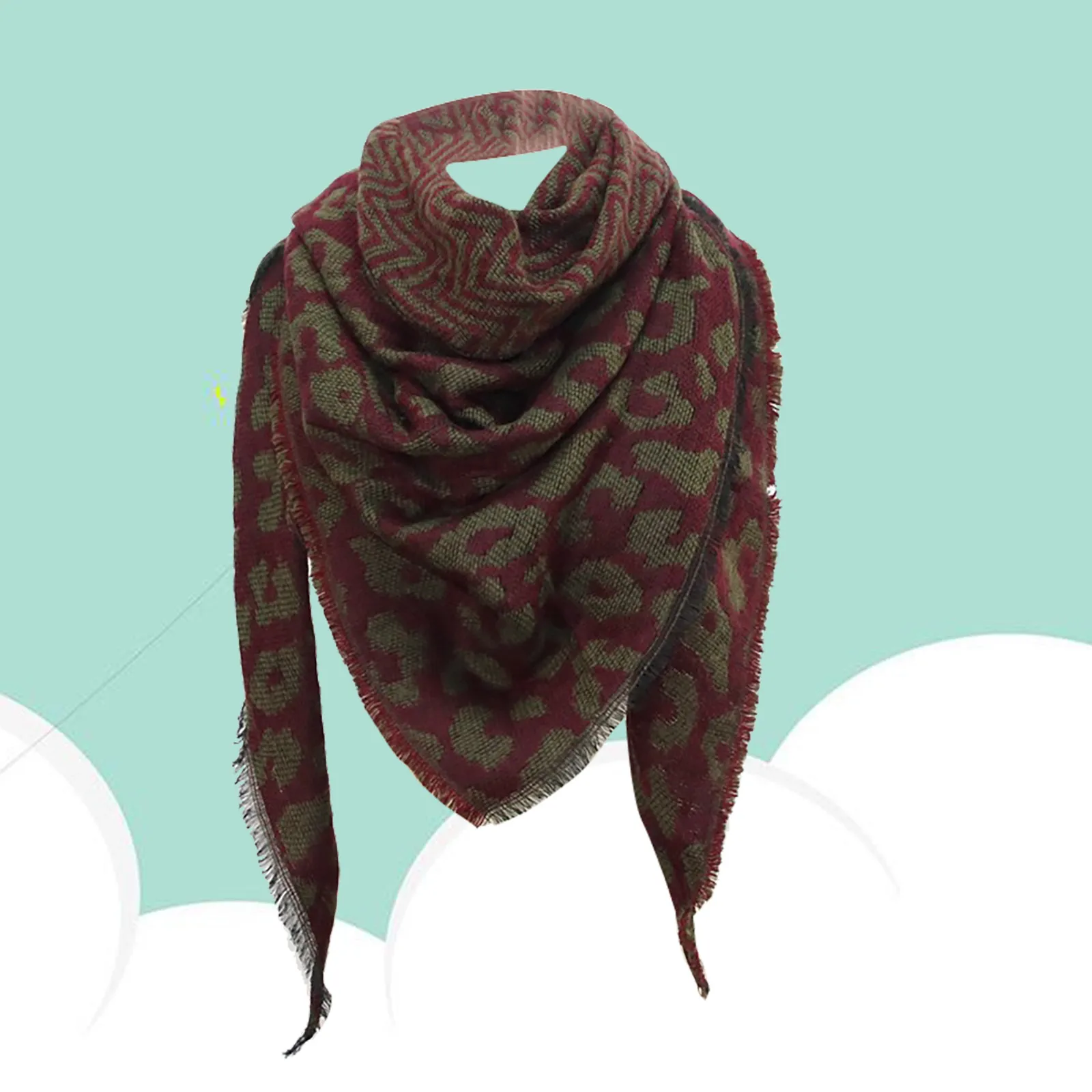 

Winter Women's Scarves Ladies Leopard Print Imitation Cashmere Shawl Long Scarf Casual Warm Scarves Shawls Scarf Wraps Шарф