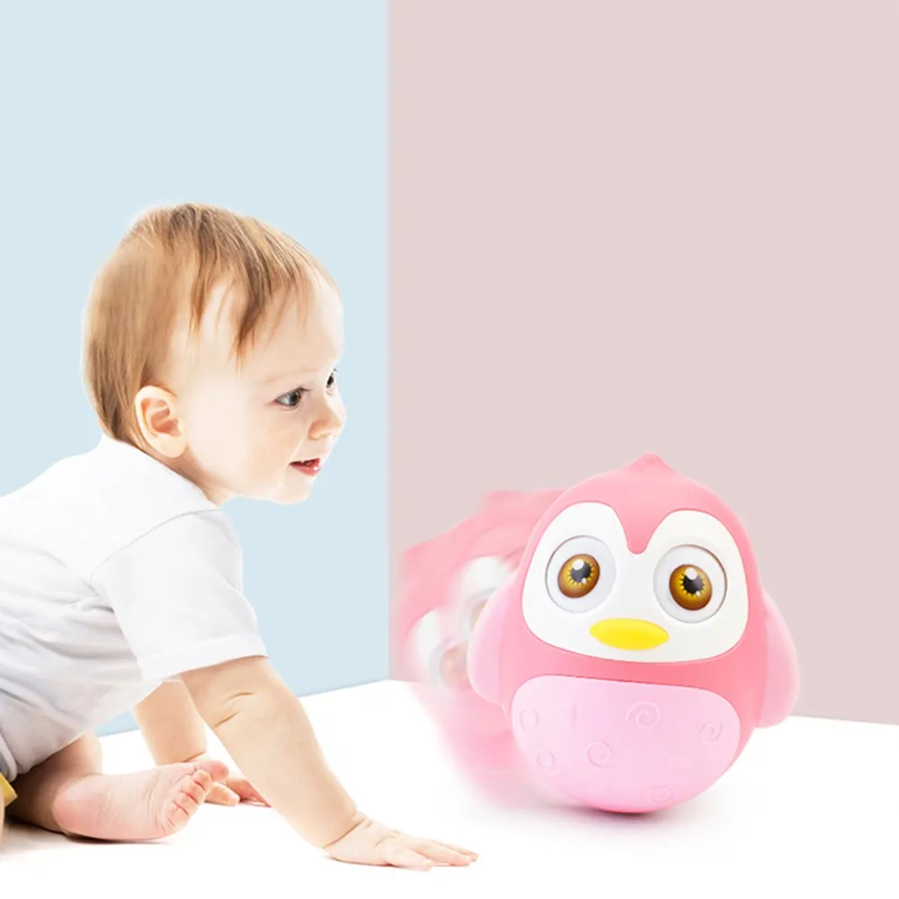 

Vibgyor Vibes Push & Shake Wobbling Rolly Tumbler Egg With Rolling Eyes
