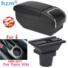 Автомобильный подлокотник для Toyota Yaris Vitz 2006-2011, хэтчбек, центральная консоль, ящик для хранения поворотный подлокотник