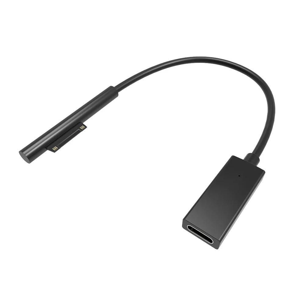 15 в 3 А usb 2.0 Type-C женский блок питания для Microsoft Surface Pro 4 5 6 Go Tablet PD 20 см Кабель-адаптер