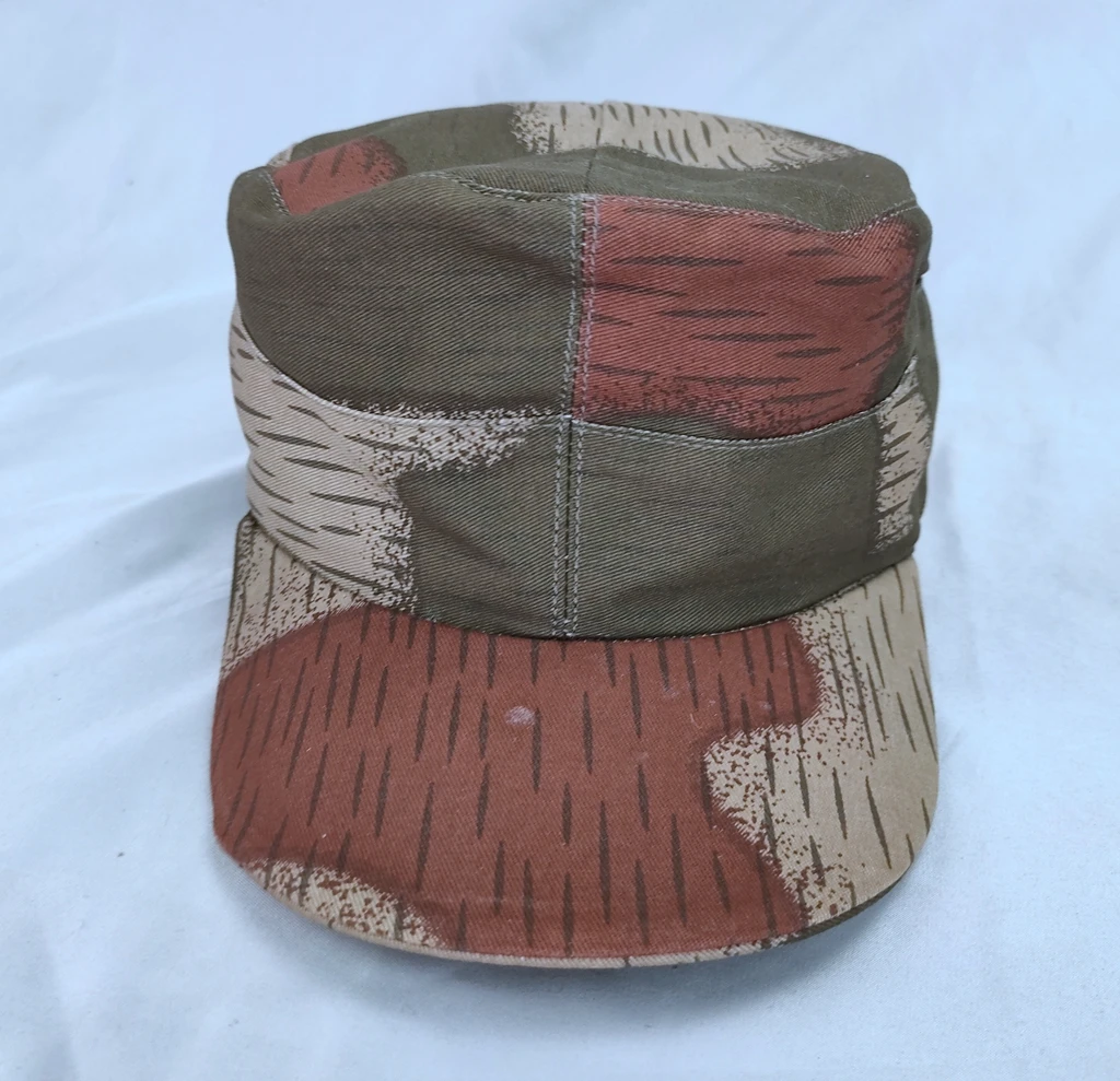 tomwang2012.WWII WW2 GERMAN ELITE EM SUMMER TAN&ampWATER CAMOUFLAGE FIELD COTTON CAP MILITARY HAT IN SIZES |