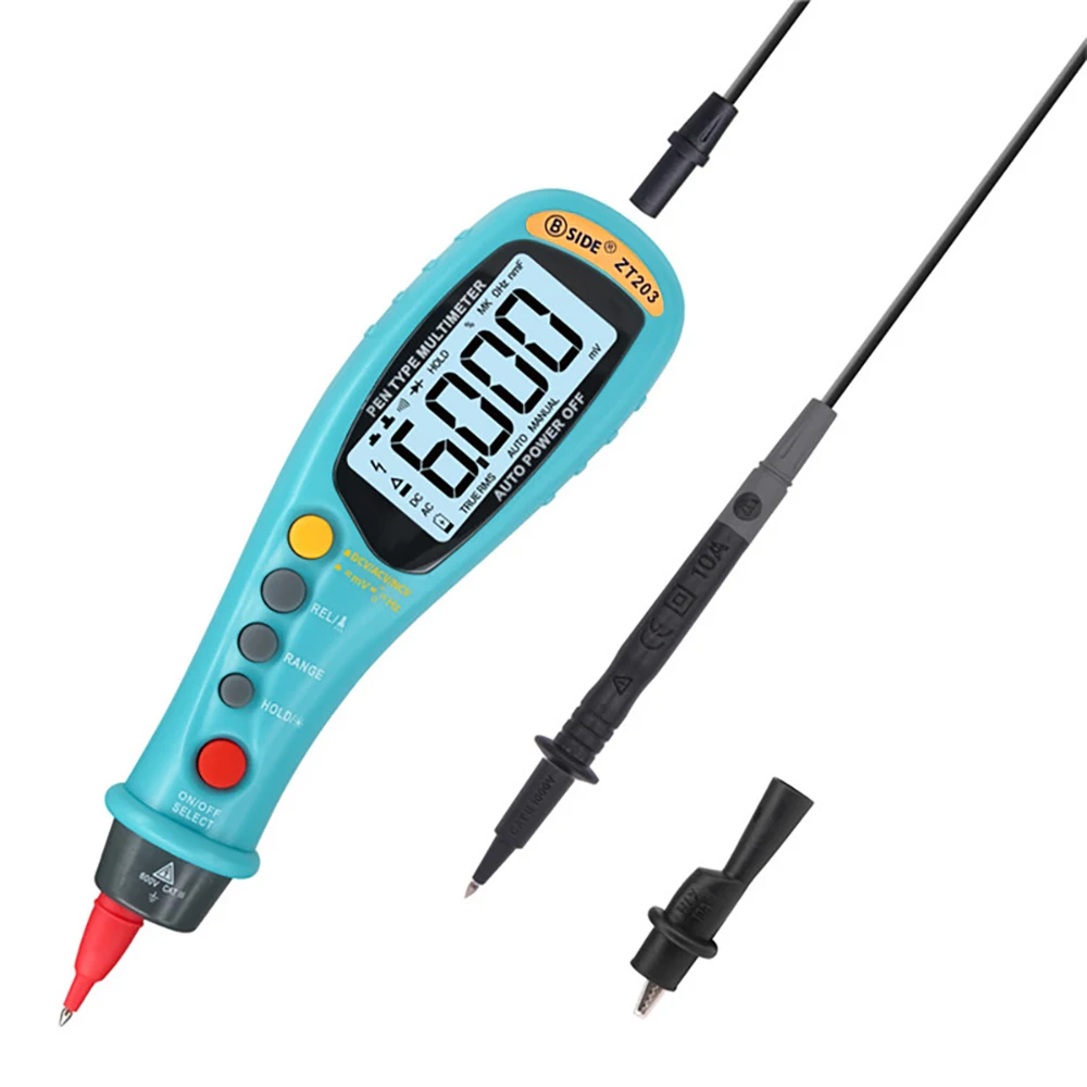 Цифровой мультиметр BSIDE Pen-Type истинный RMS автомобильный вольтметр с