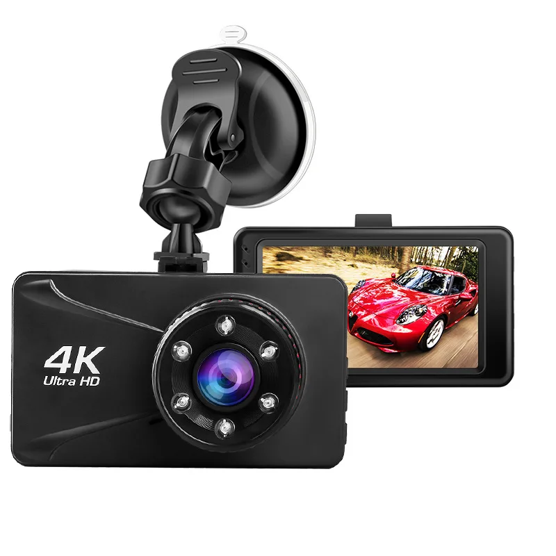 Видеорегистраторы для автомобилей Камера dash Cam 4k 3 дюймов 1080P Full HD