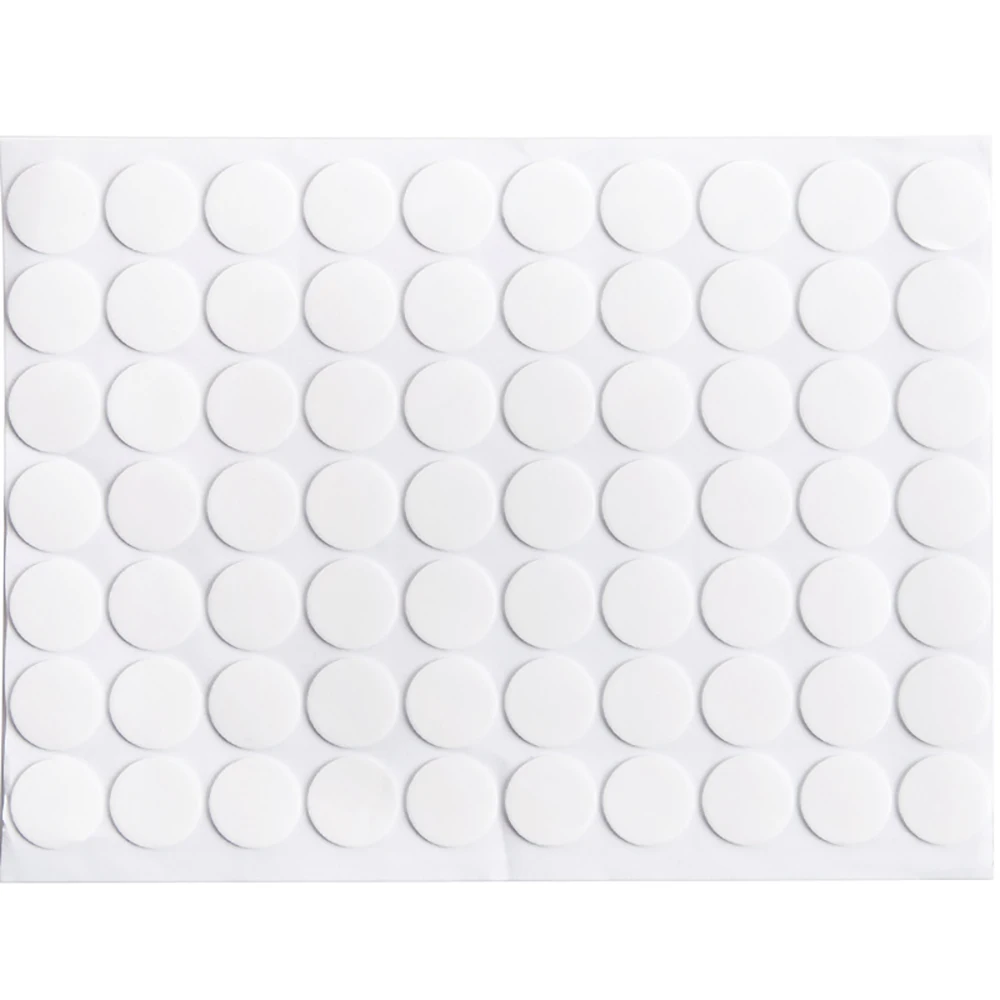 Новинка 70 шт прозрачная Двухсторонняя клейкая лента в горошек акриловая круглая