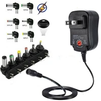 6 adapters in 1 multiple functions voltage switching replacement power supply cord for universal ac adapter