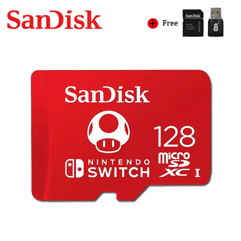 sandisk карта памяти micro sd 128 гб 64 гб 256 гб free global