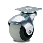 Колесо поворотное 104207 Brante 40 мм. на площадке шар серая термопластичная резина