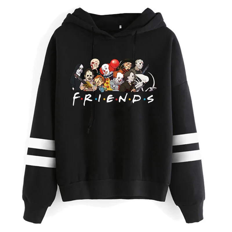 

Popular TV Show Friends Hoodies Cartoon Women Best Friends Graphic Ullzang Sweatshirts Fashion Streetweat 90s Hoody Female Tops