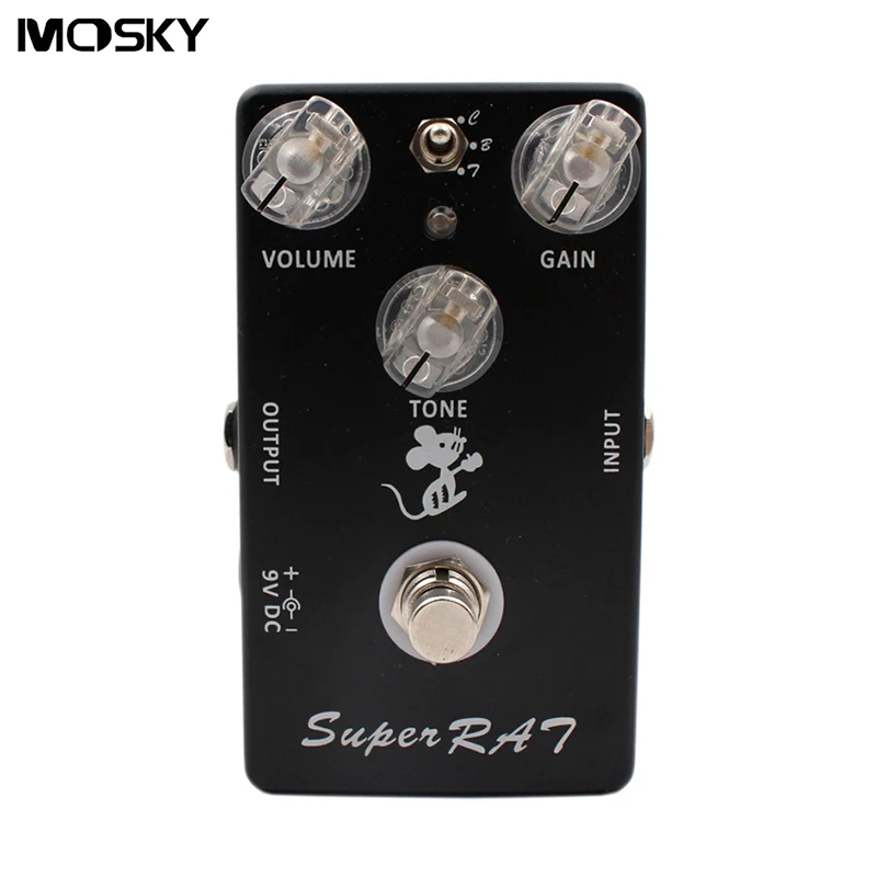 Педаль для гитары Mosky Super Rat ручная работа три режима классические искажения крыс