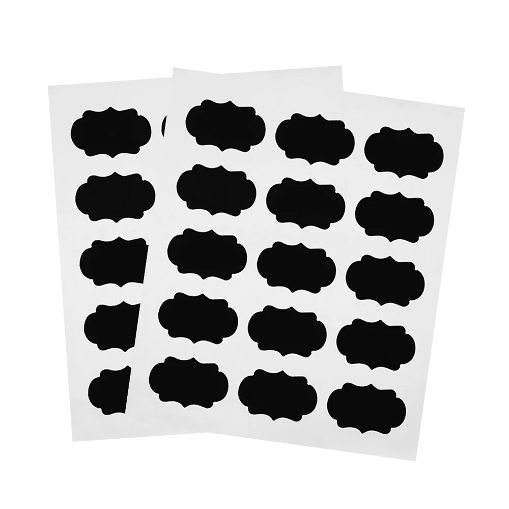 15/30 шт. самоклеящаяся наклейка для халата банок специй метка доски DIY стираемые