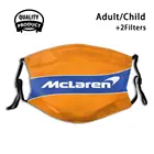 Маски для лица Mclaren Orange, для езды на велосипеде, мотоцикле, с фильтром