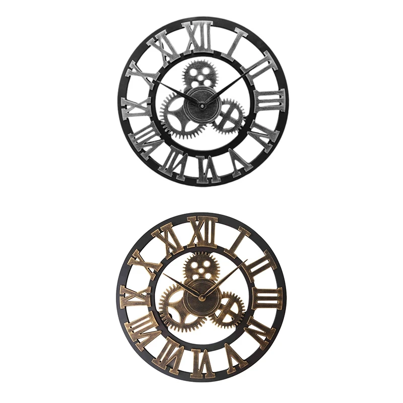

Industrial Gear Wall Clock Decorative Retro MDL Wall Clock Industrial Age Style Room Decoration Wall Art Dcor