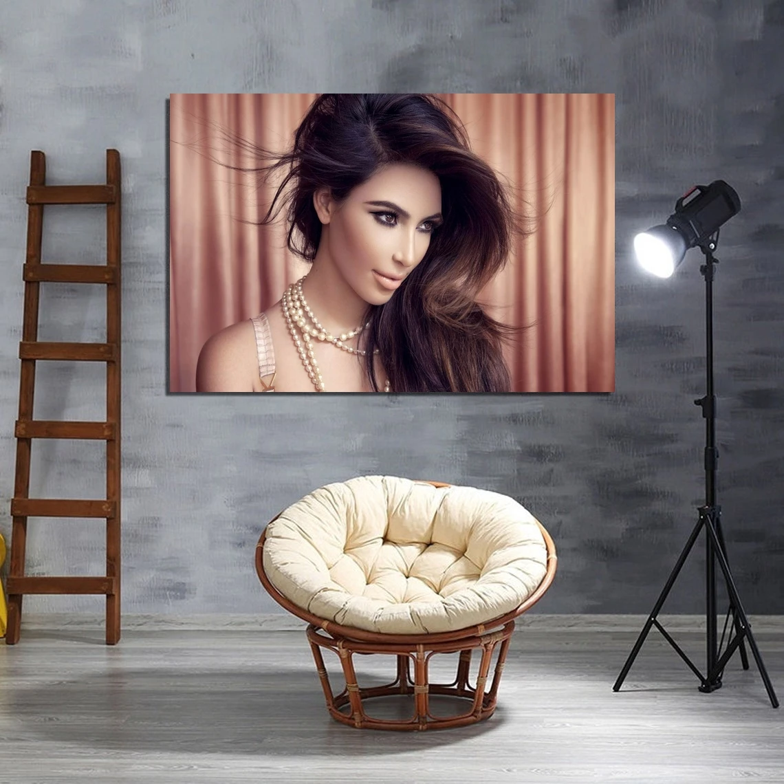 Плакат Ким Кардашьян принт музыкальной певицы звезды рэпера фотоальбом Обложка