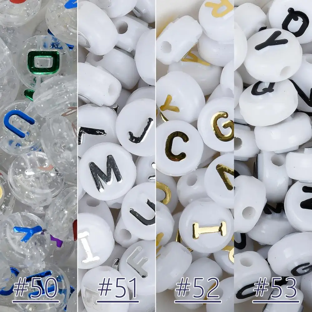 

Circle Bead with Letter Round Bead Alphabet Minimal Charm Craft Creating Vintage Jewelry Making Supplies Friendship 100pcs