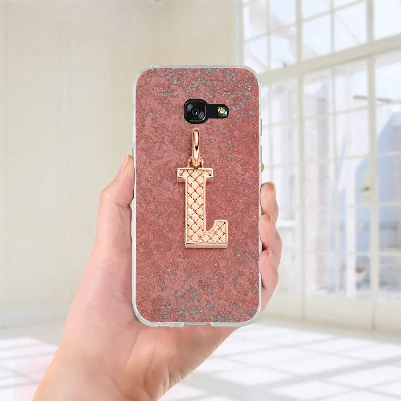 Для Samsung Galaxy A3 A5 A7 J2 J3 J4 J6 J5 J7 J8 Coque чехол мягкий, ТПУ силиконовый чехол для мобильного телефона чехлы буквы алфавита