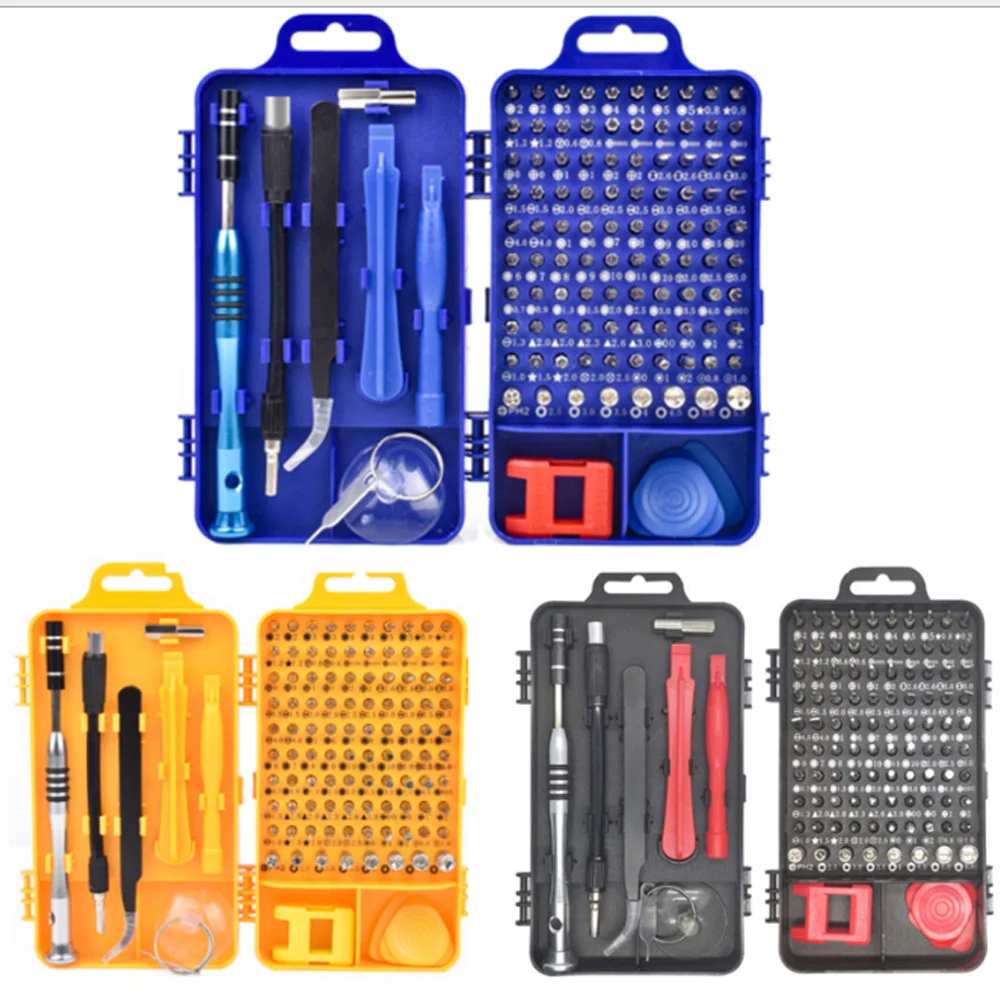 

Многофункциональный Набор отверток с 98 прецизионных бит 110 В 1 ручной инструмент отвертки для компьютера ПК мобильный телефон Ремонт Инстру...
