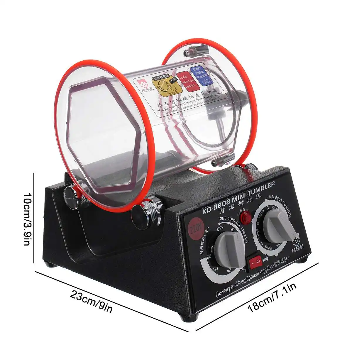 3 кг Ёмкость барабан тумблер ротационный доводочный станок полировщик для