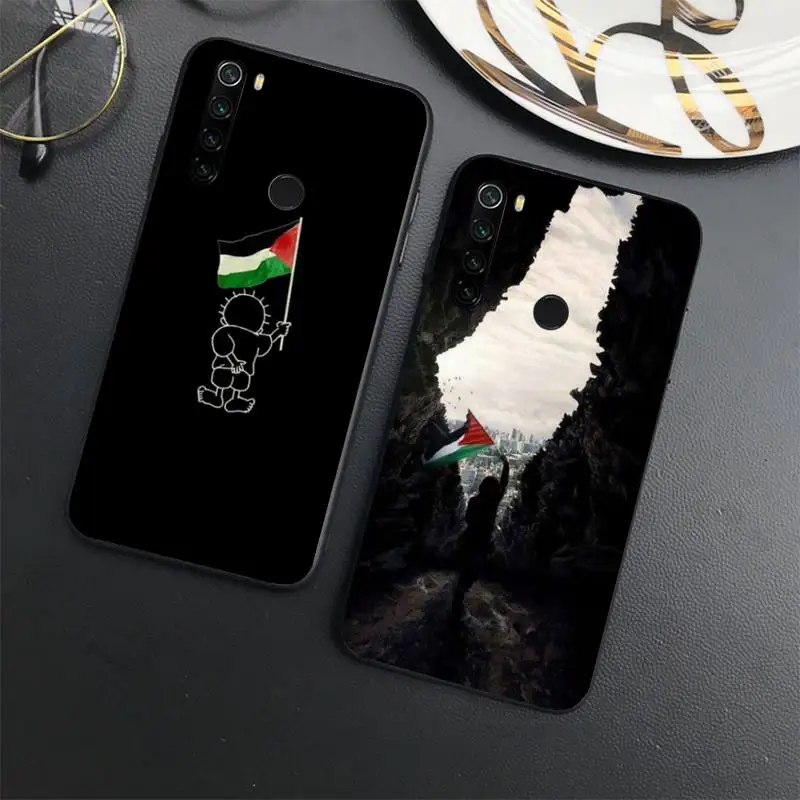 

Palestine Flag Logo pattern Phone Case For Xiaomi Redmi note 7 8 9 11 t s 10 A pro lite funda shell coque cover