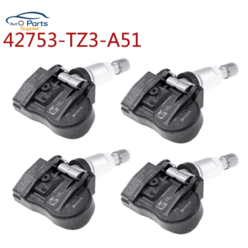 Новинка 4 шт. 42753-TZ3-A51 42753TZ3A51 для системы мониторинга давления в шинах Honda Acura TLX ILX RDX MDX TPMS 315 МГц 42753-TX4-A512-M1