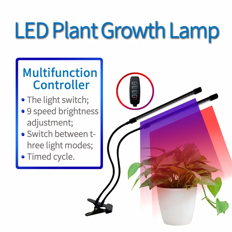 S Led Grow Light With Stand Phyto Lamp With On/off Switch For Greenhouse Hydroponic Plant Growth Lighting