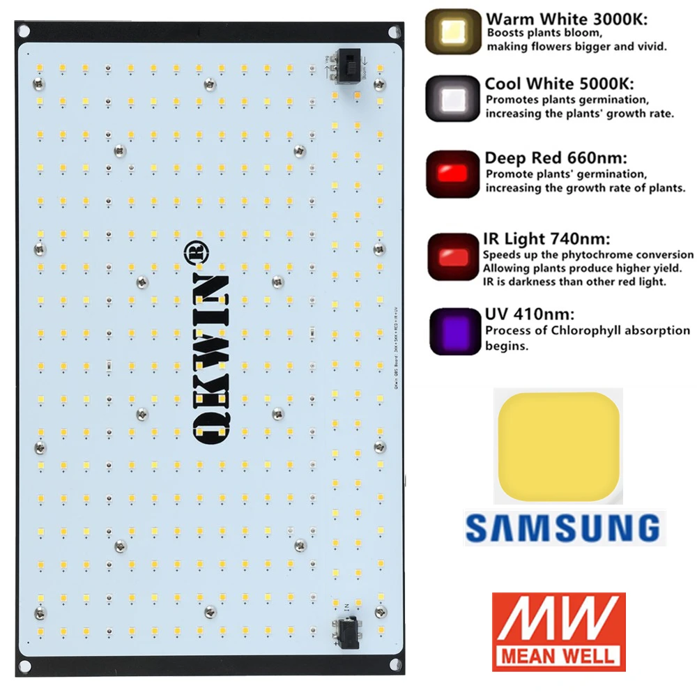 120W 240W SAMSUNG LM301B Quantum Board Led coltiva lo spettro completo della luce con Driver Meanwell A/B