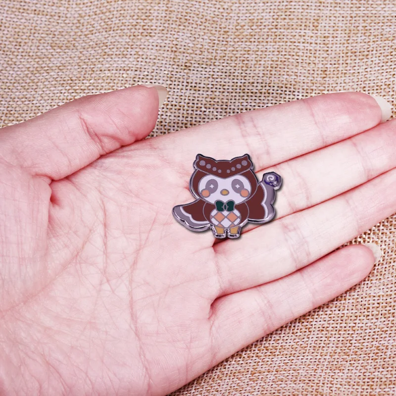 Эмалированная заколка-поклонник для игр