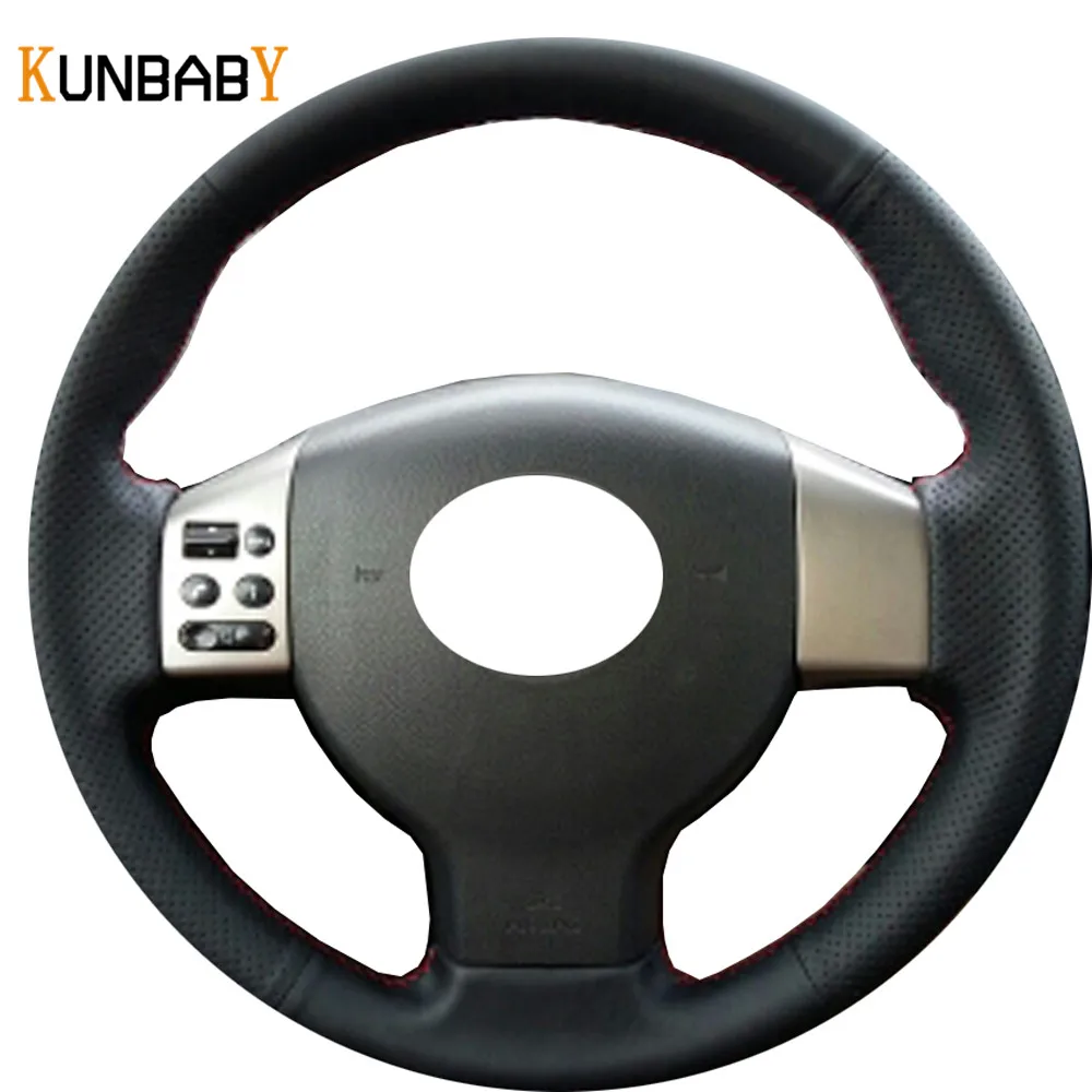 KUNBABY автомобильный Стайлинг кожаный DIY чехол рулевого колеса автомобиля для