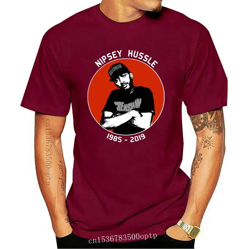 Новая Черная футболка Nipsey Hussle crenшоу от S до 3 Xl с принтом на заказ|Мужские футболки|