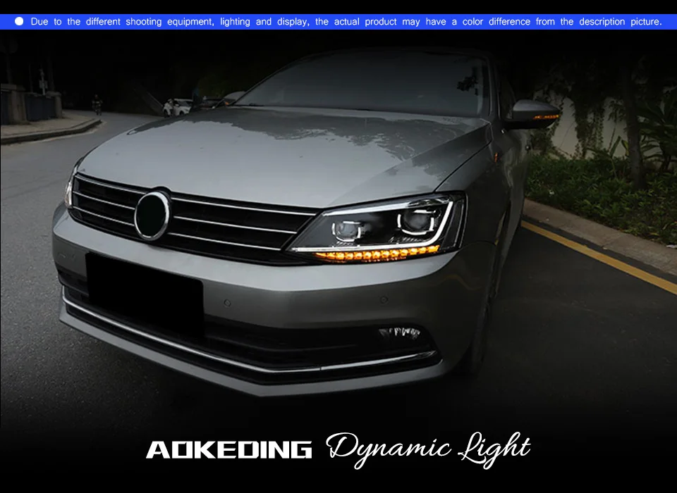 Фары для VW Jetta 2011- Mk6 DRL дневные ходовые огни головная лампа светодиодный Биксеноновая лампа Противотуманные фары тюнинг автомобильные аксессуары