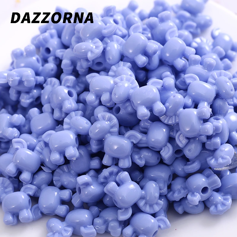 Модные Акриловые Бусины 8 цветов 30 шт./упак. в форме милой лошади из мультфильма