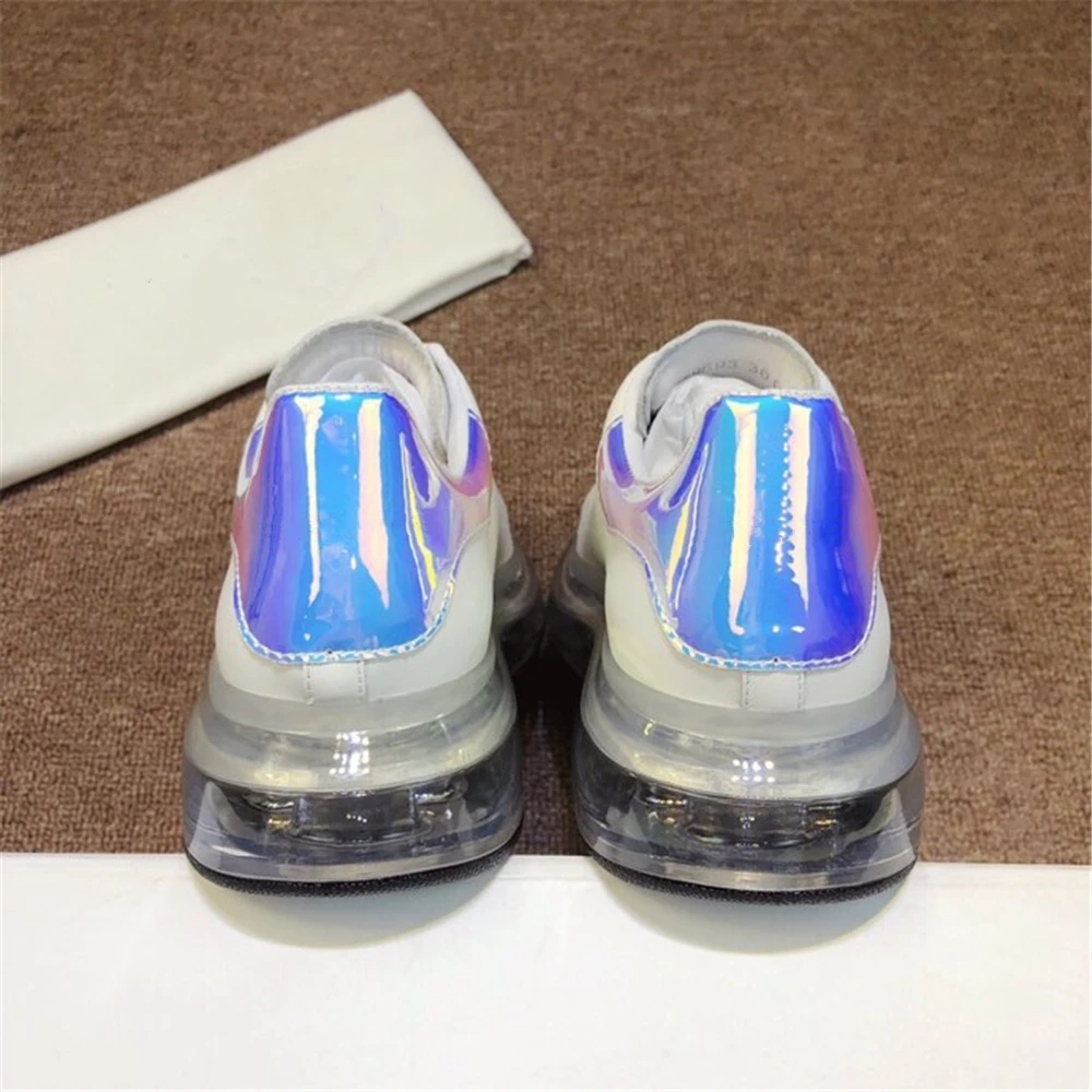 Женская обувь разноцветные кроссовки из натуральной кожи дышащая удобная