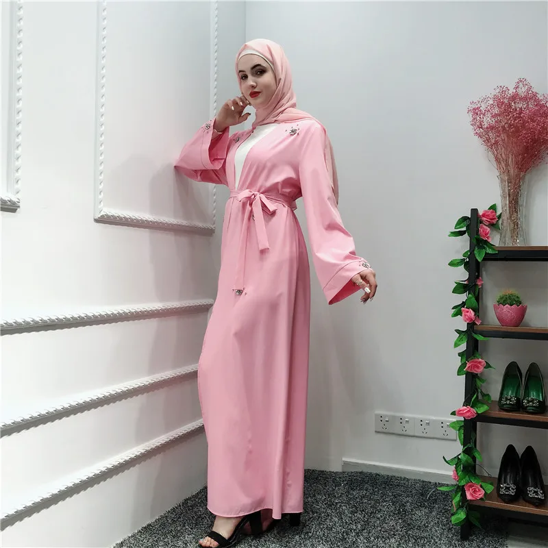 Ид кафтан абайя кимоно мусульманское хиджаб платье турецкий мусульманский стиль