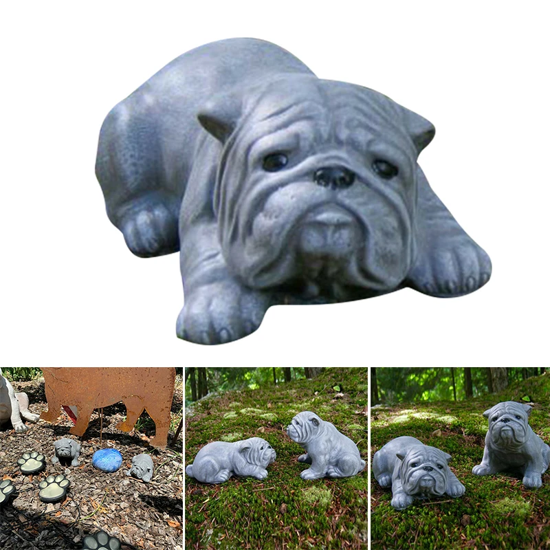 

Home Decor Bulldog Statues Garden Decor Resin Sculpture Outdoor Yard Lawn Ornament Decor Garden Decoration Outdoor