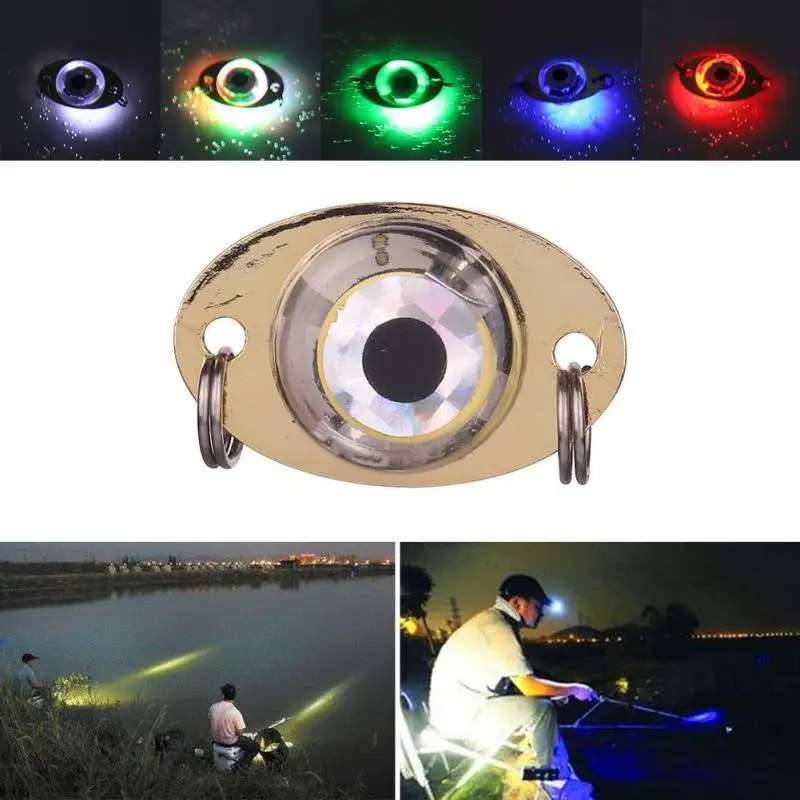 Flash Lamp Artificial Bait LED Deep Drop Underwater Eye Shape Fishing Squid Fish Lure Light Led Tool Luminous | Спорт и развлечения