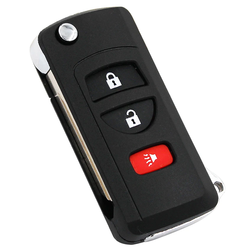 3 кнопки Модифицированная Складная откидная оболочка ключа дистанционного