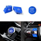 Синяя Автомобильная Кнопка рулевого колеса M1M2 для BMW 3 серии G20 F30 E90, автомобильные аксессуары, переключатель, кепка для закрепления, спорт