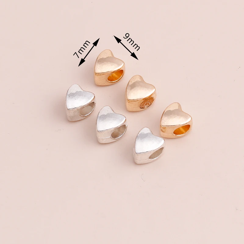 Бусины с отверстием для подвесок цепочек браслетов ювелирных изделий 50 шт. 9 х7 мм