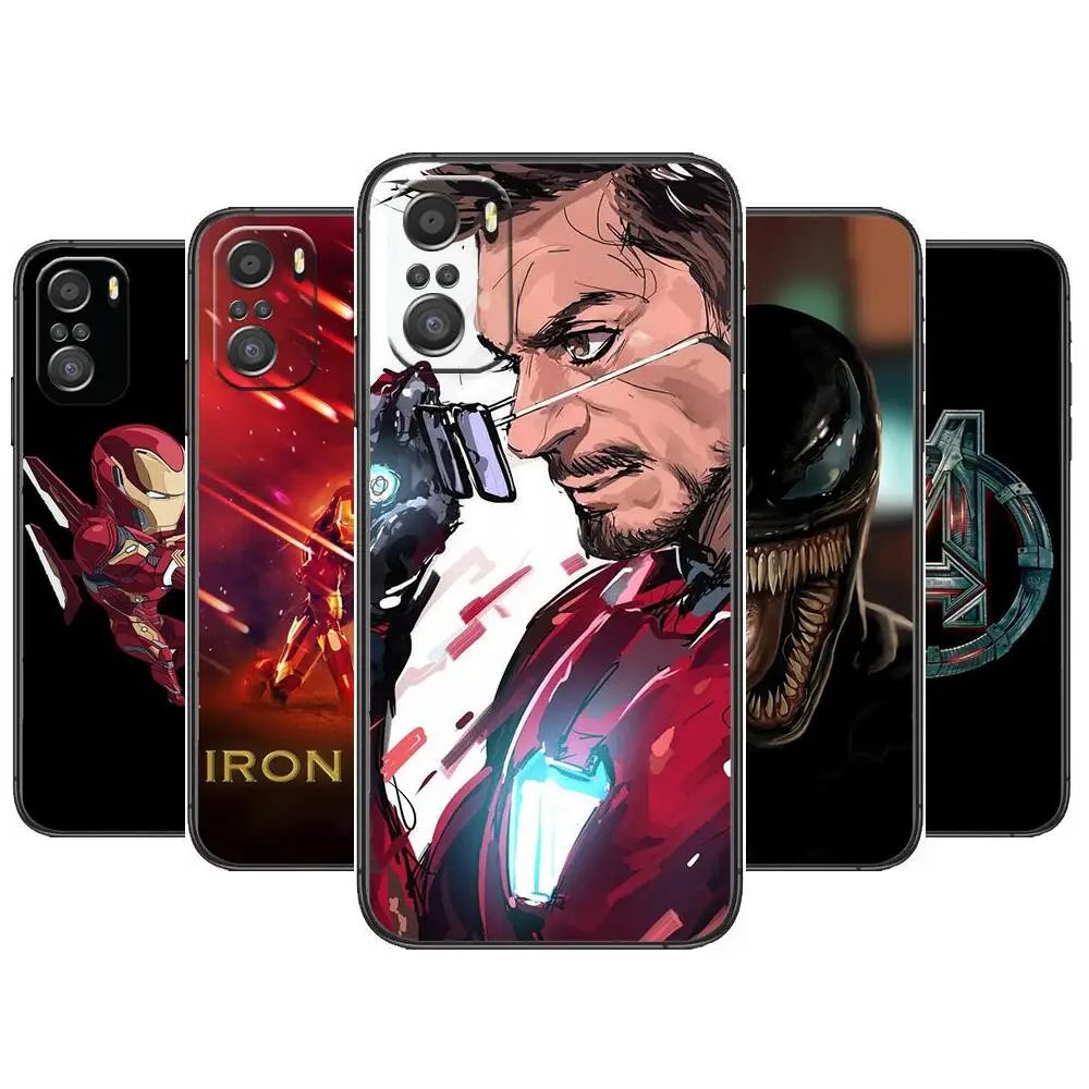 

Avengers Marvel Heroes For Xiaomi Redmi Note 10S 10 9T 9S 9 8T 8 7S 7 6 5A 5 Pro Max Soft Black Phone Case