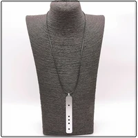 new square fashion trendy original silvery metal necklace personality nation rock hip hop jewelry gothic punk kpop accessories