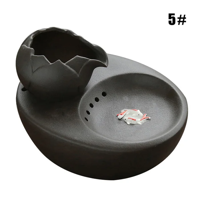 Cat Ceramic Water Fountain Automatic Pet Drinking Fountain Quiet Electric Automatic Circulation System Water Dispenser P7Ding