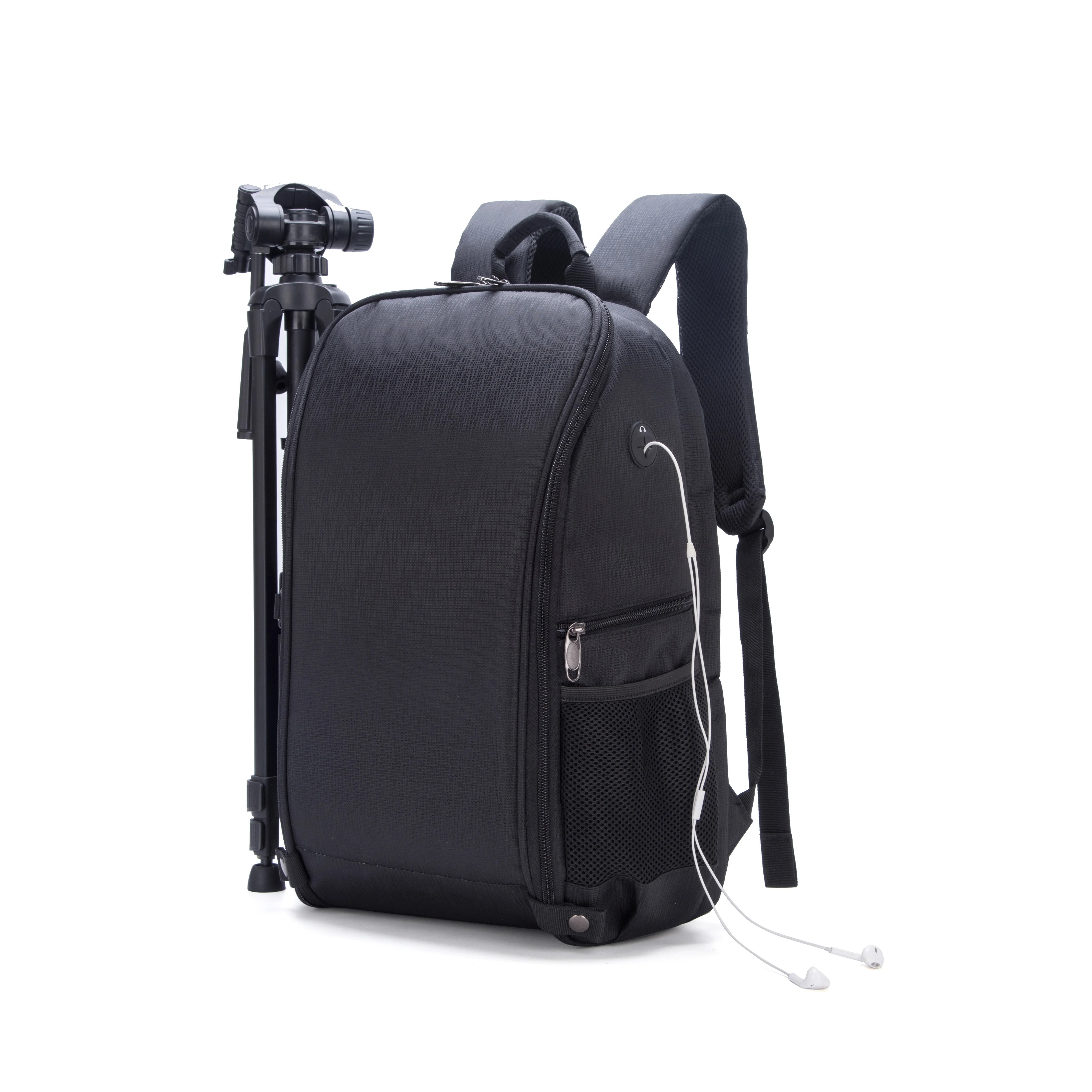 photo shoulders backpack waterproof nylon case fit 15 6 laptop bag w usb port for canon nikon sony slr photography lens tripod free global shipping