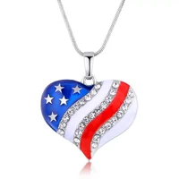 carofeez fashion rhinestones zircon heart necklace for women accessories party jewelry girl gift