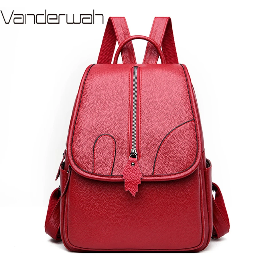 Дизайнерский брендовый женский кожаный рюкзак роскошный модный ранец для женщин