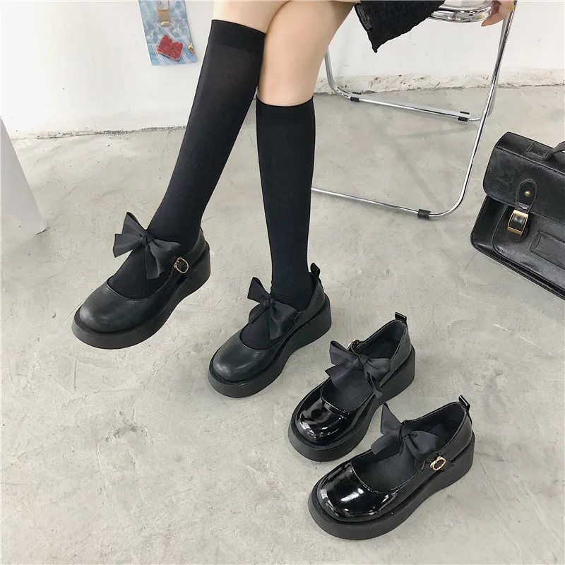 

Туфли JK Lolita в японском стиле ретро, новинка весны и лета, женские маленькие кожаные туфли на толстой подошве в британском стиле